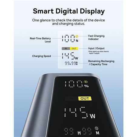 Baseus EnerGeek GP12 Power Bank 20800mAh 145W grigio