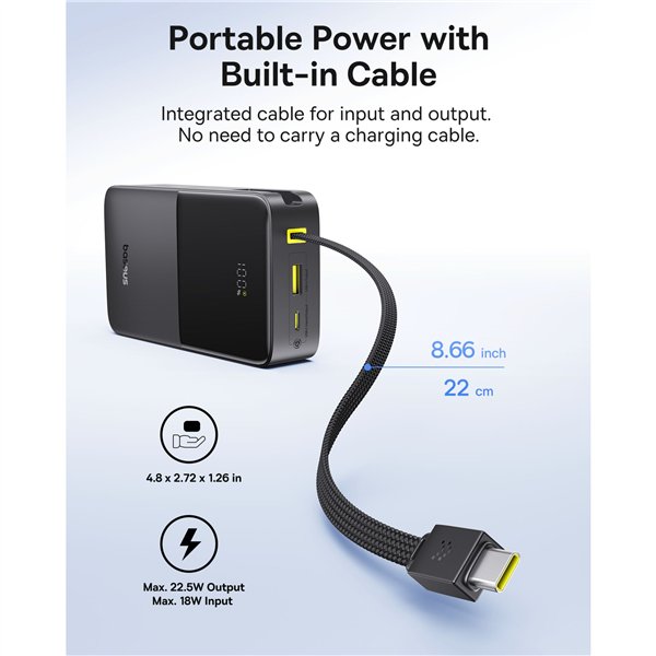 Baseus EnerFill FC51 Bipow2 Pro Power Bank 22,5W  20000mAh