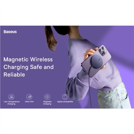 Baseus Simple Mini3 Wireless Charger 15W Schwarz