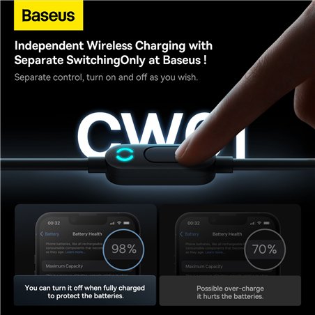 Baseus CW01 Ladehalterung Wireless Charging 15W+Tpye-C 25W