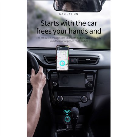 Baseus BA01 USB Wireless adatt. cavo nero