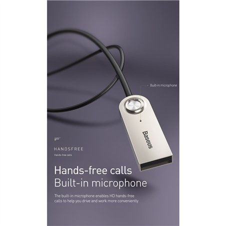 Baseus BA01 USB Wireless adatt. cavo nero