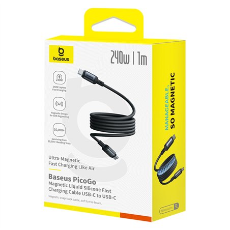 Baseus PicoGo magnetico cavo ricarica rap. USB-C 240W 1m