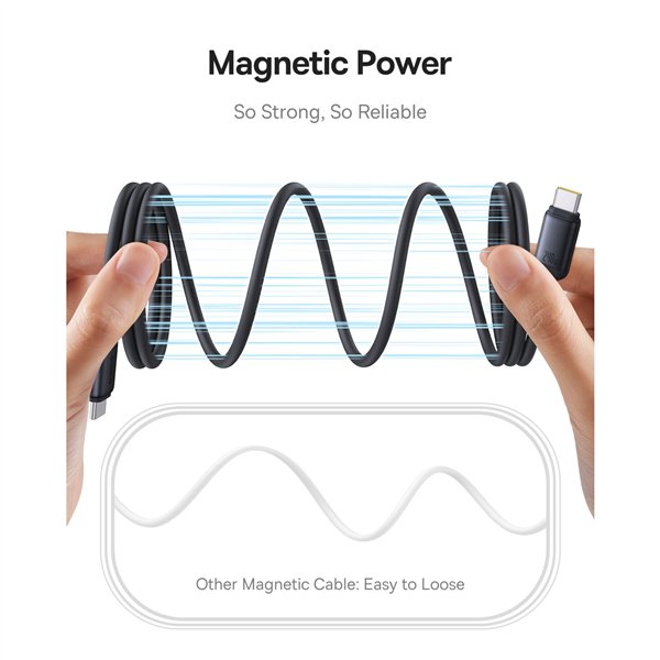Baseus PicoGo magnetico cavo ricarica rap. USB-C 240W 1m