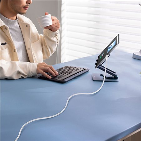 Baseus Silky Series cavo ricar. tipo C su iP 20W 1m bianco