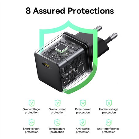 Baseus Palm Fast Charger USB-C Charger 20W EU black