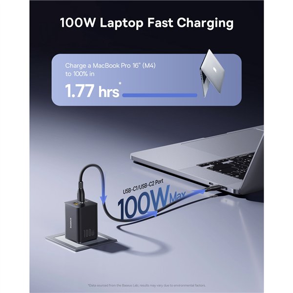 Baseus EnerFill FE11 100W EU Schwarz