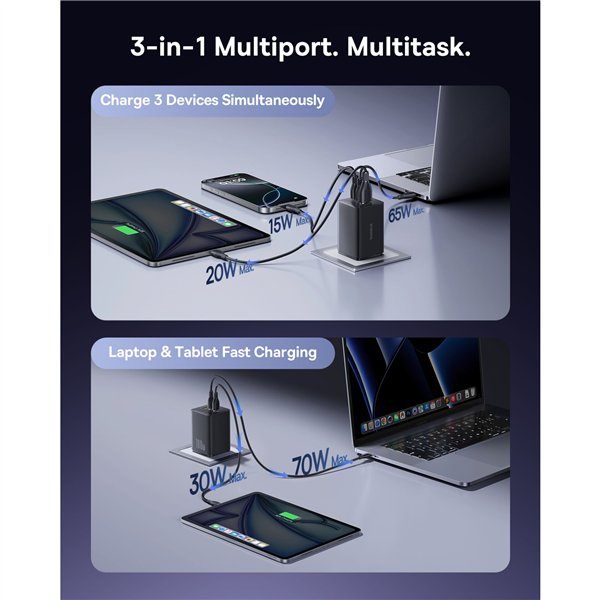 Baseus EnerFill FE11 100W EU Schwarz
