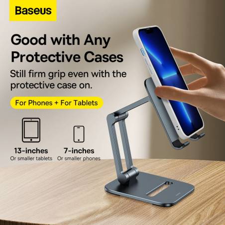 Baseus Desktop Biaxial Metall Stand faltbar für Telefon