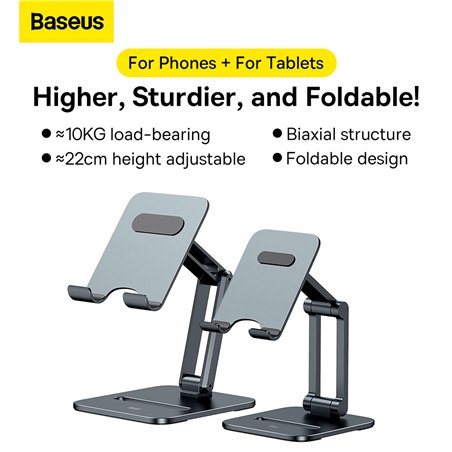 Baseus Desktop Biaxial Metall Stand faltbar für Telefon