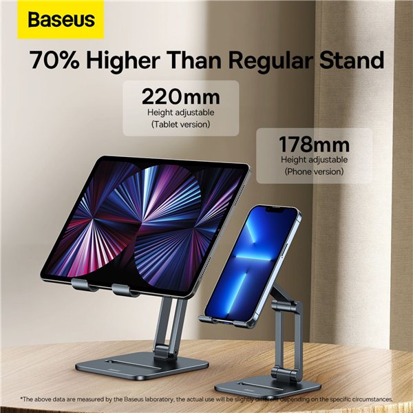 Baseus Desktop Biaxial Metall Stand faltbar für Telefon