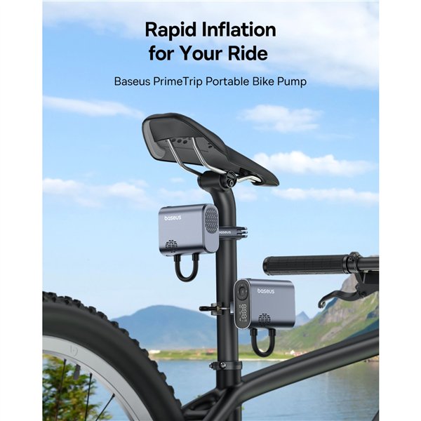 Baseus PrimeTrip Series Bike Pump Cosmic Black