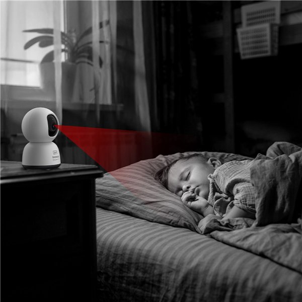 Baseus Security P1 Lite telecamera interno 2K bianco EU