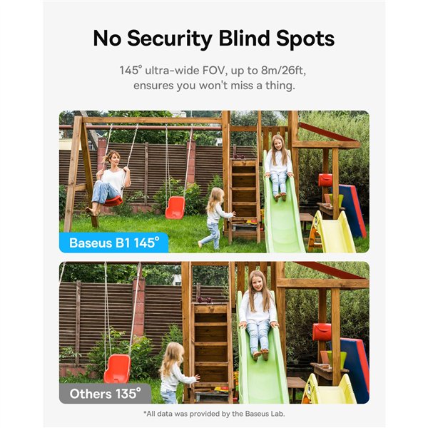 Baseus Security B1 telecamera da esterno 2K bianco