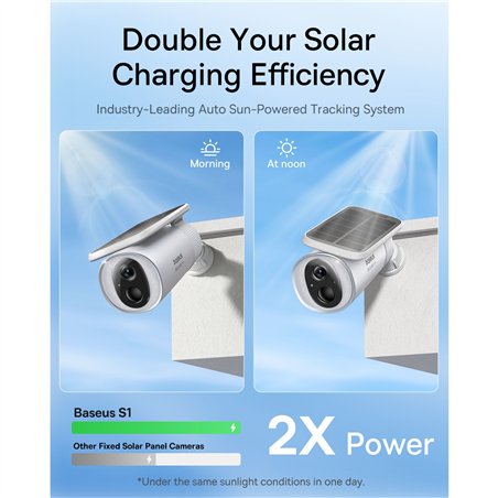 Baseus Security S1 telecamera da esterno 2K bianco