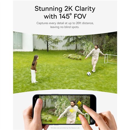Baseus Security S1 telecamera da esterno 2K bianco