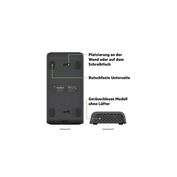 Belkin Rockstar 10 Port caricab. 120W,2,4A a.port, bian. B2B139vf