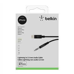 Belkin MIXIT Lightning su 3,5mm AUX cavo 0,9m AV10172bt03-BLK