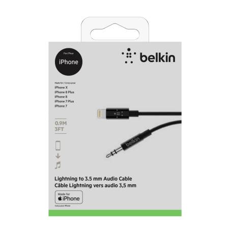 Belkin MIXIT Lightning su 3,5mm AUX cavo 0,9m AV10172bt03-BLK