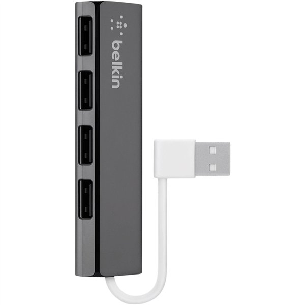 Belkin adatt. ultrasott. 4 porte Travel-Hub passiv nero F4U042BT