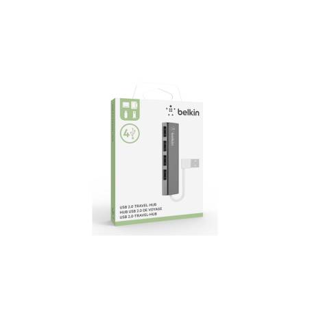 Belkin adatt. ultrasott. 4 porte Travel-Hub passiv nero F4U042BT
