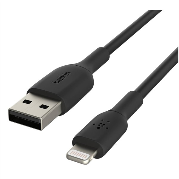 Belkin cavo ric./sinc. Lightning 2m, PVC, nero, cert. mfi