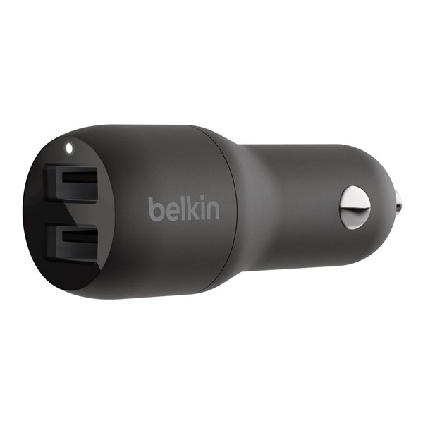 Belkin USB-A caricatore per auto 24W, nero CCB001btBK