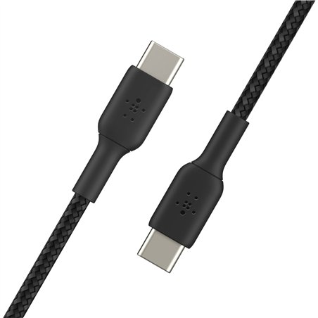 Belkin cavo USB-C/USB-C 1m rivestito, nero, CAB004bt1MBK