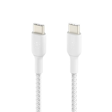 Belkin cavo USB-C/USB-C 1m rivestito, bianco CAB004bt1MWH