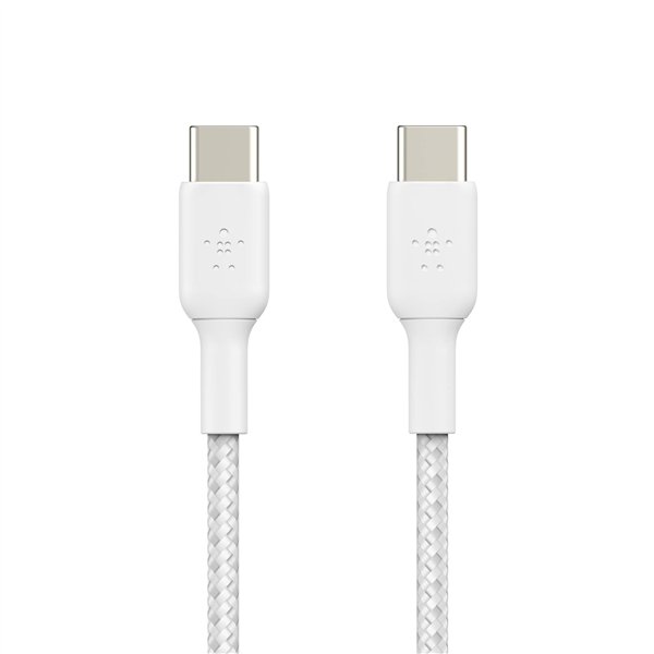 Belkin cavo USB-C/USB-C 1m rivestito, bianco CAB004bt1MWH