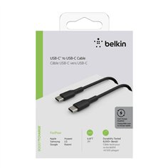 Belkin USB-C/USB-C cavo 2m PVC, nero CAB003bt2MBK