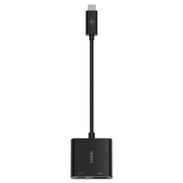 Belkin USB-C su HDMI adatt. 60W PD, nero AVC002btBK