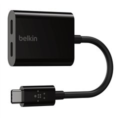 Belkin RockStar USB-C adatt. audio e ric., nero F7U081btBLK 2