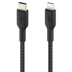 Belkin Lightning/USB-C cavo 2m rivestito mfi cert., nero 2