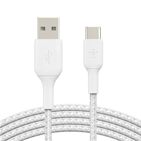 Belkin USB-C/USB-A cavo 3m rivestito bian. CAB002bt3MWH