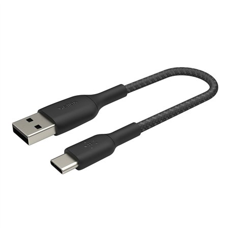 Belkin USB-C/USB-A cavo 15cm rivestito nero CAB002bt0MBK