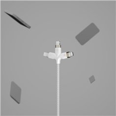 Belkin USB-C/USB-A cavo 15cm rivestito bian. CAB002bt0MWH