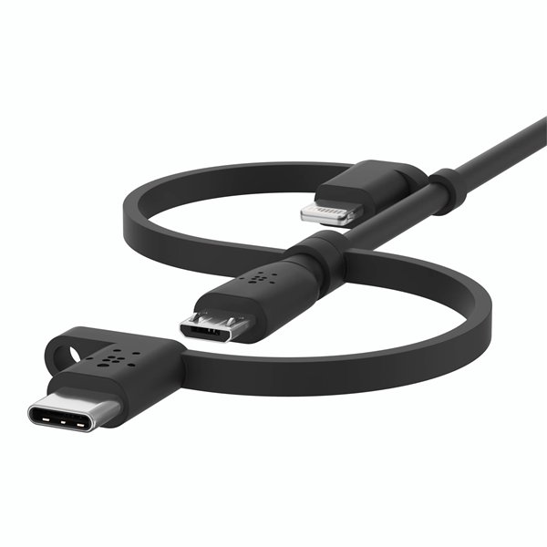 Belkin BOOST cavo ricarica univ. 1,2m Lightn./Micro/USB-C - USB-A