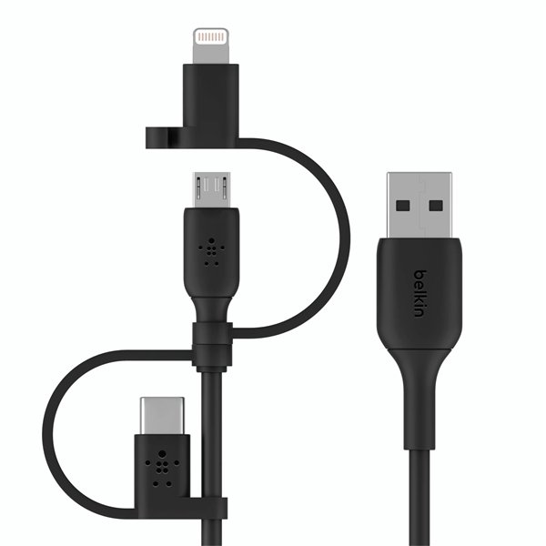 Belkin BOOST cavo ricarica univ. 1,2m Lightn./Micro/USB-C - USB-A