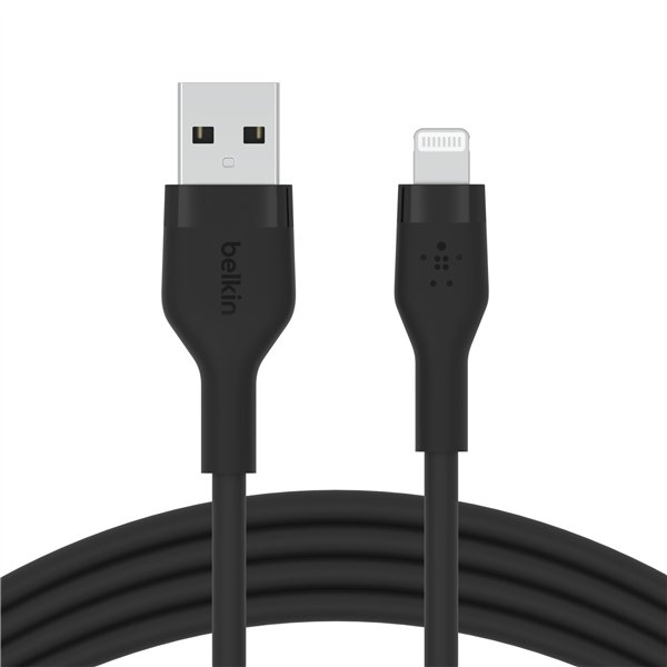 Belkin Flex Lightning/USB-A 1m mfi cert., nero CAA008bt1MBK