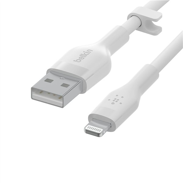 Belkin Flex Lightning/USB-A 2m mfi cert., bian. CAA008bt2MWH