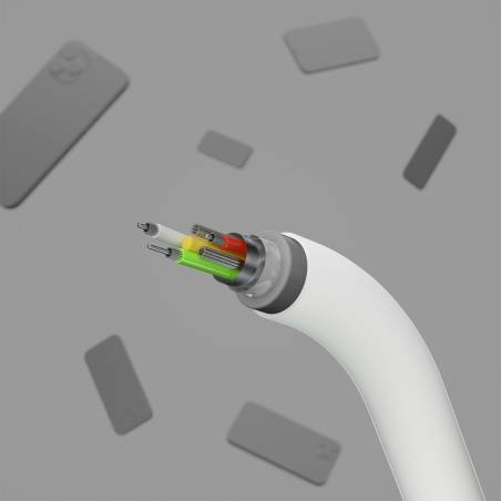 Belkin Flex Lightning/USB-A 2m mfi cert., bian. CAA008bt2MWH
