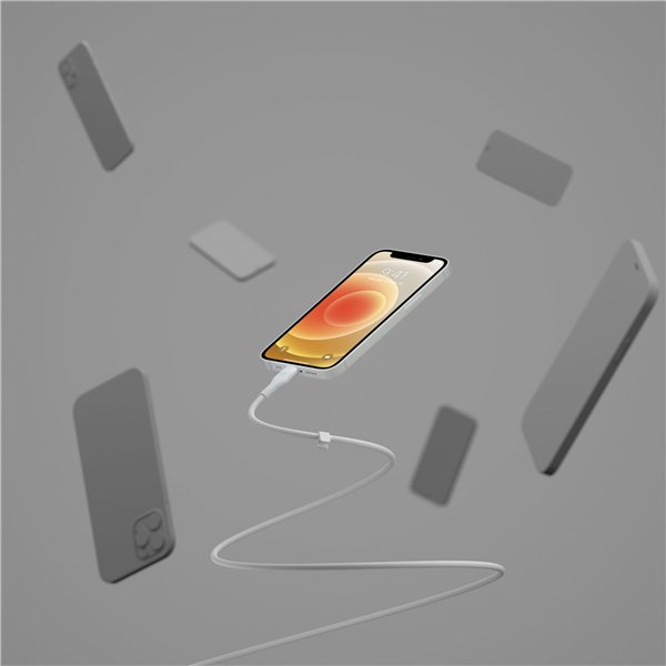 Belkin Flex Lightning/USB-A 2m mfi cert., bian. CAA008bt2MWH