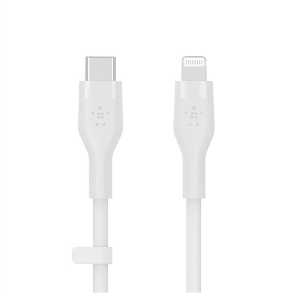 Belkin Flex Lightning/USB-C 15W 3m, mfi, 15W, bian. CAA009bt3MWH