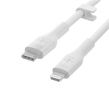 Belkin Flex Lightning/USB-C 15W 3m, mfi, 15W, bian. CAA009bt3MWH