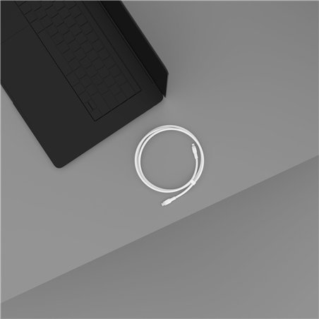 Belkin Flex Lightning/USB-C 15W 3m, mfi, 15W, bian. CAA009bt3MWH