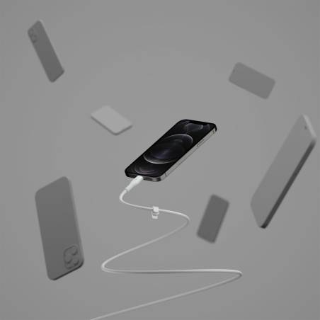 Belkin Flex Lightning/USB-C 15W 3m, mfi, 15W, bian. CAA009bt3MWH