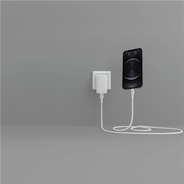 Belkin Flex Lightning/USB-C 15W 3m, mfi, 15W, bian. CAA009bt3MWH