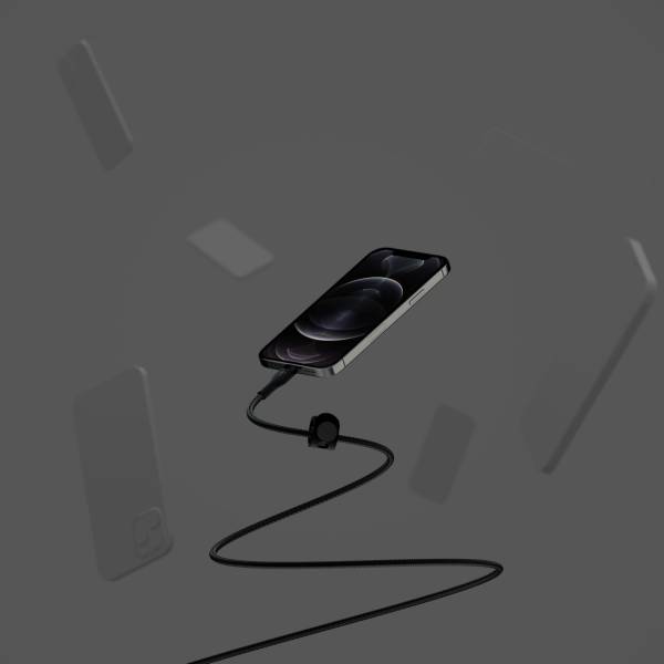 Belkin Flex Lightning/USB-C 15W 3m mfi.cert.nero CAA011bt3MBK