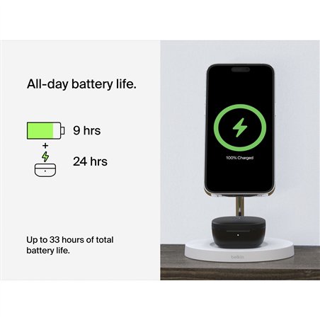 Belkin SoundForm Motion True Wireless In-Ear, nero AUC010btBK